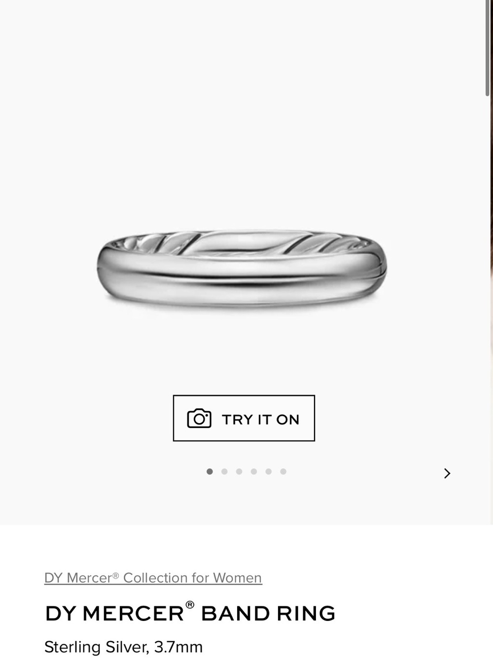 D&Y Sterling Silver Twisted Band Ring - Silver